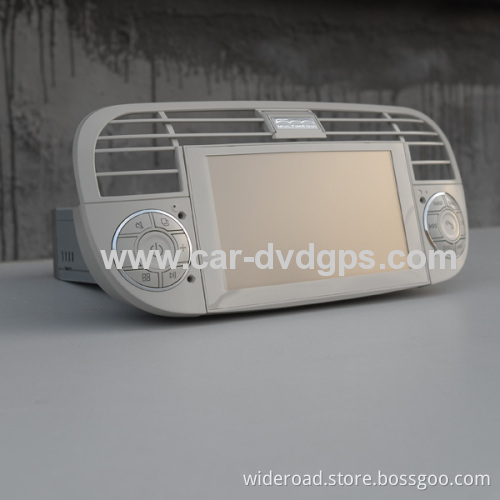 Wideroad Fiat 500 Dvd Player Abarth 500 Navigation Gps Radio Tv Bt Aux 